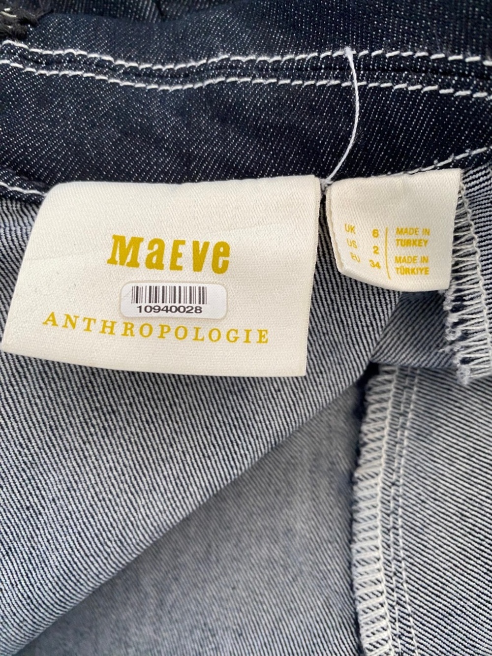 Maeve by Anthropologie The Collette Wrap Jumpsuit Denim, size 6 - Picture 7 of 9
